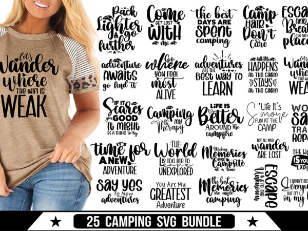 Camping svg bundle, adventure svg bundle t shirt vector file