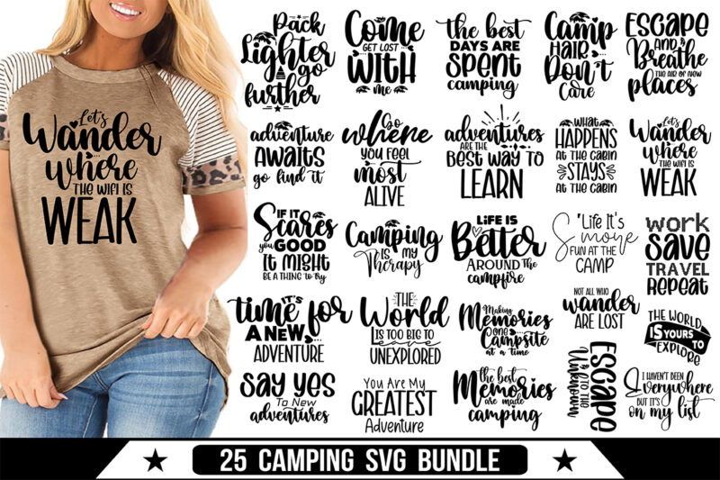 Camping SVG Bundle, Adventure Svg Bundle