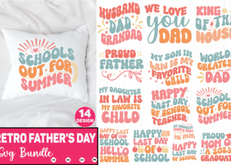 Retro Father’s Day SVG Bundle fathers day, dad, daddy, happy fathers day, father, grandpa, fishing, for dad, fathers, birthday, pa, uncle, husband, brother, ideas, sailing, boating, dad needs a beer,