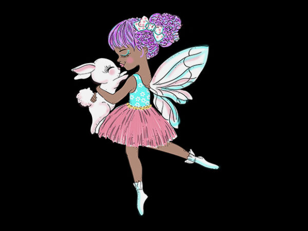 Fairy princess rabbit t shirt graphic design