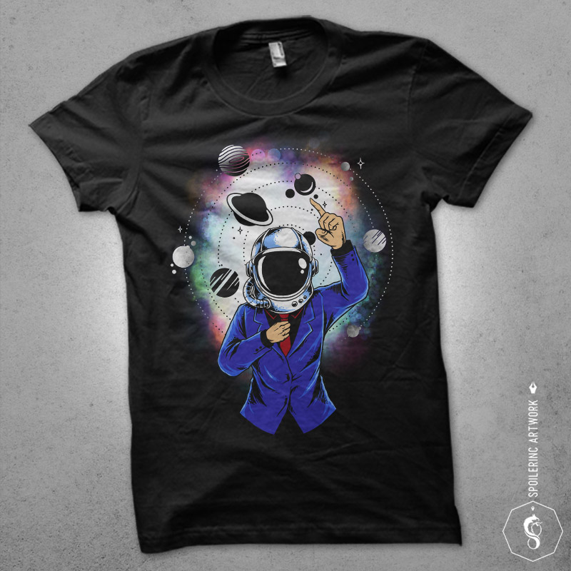 25 astronout and impostor populer tshirt design bundle illustration