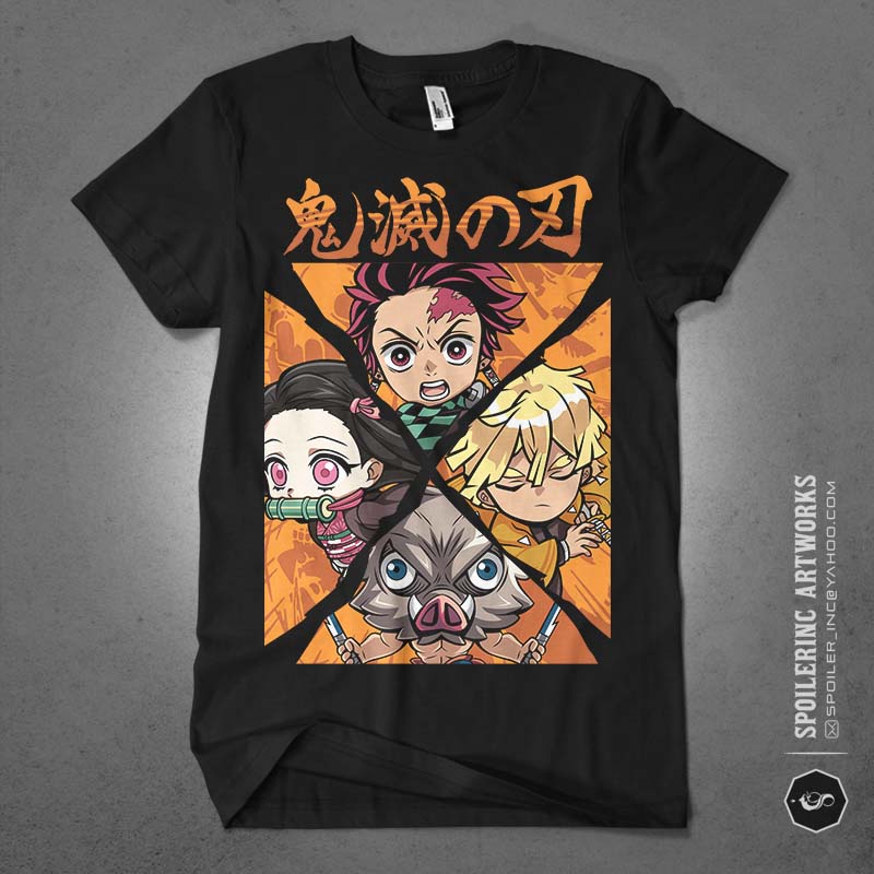 populer anime lover tshirt design bundle illustration part 4 - Buy t ...