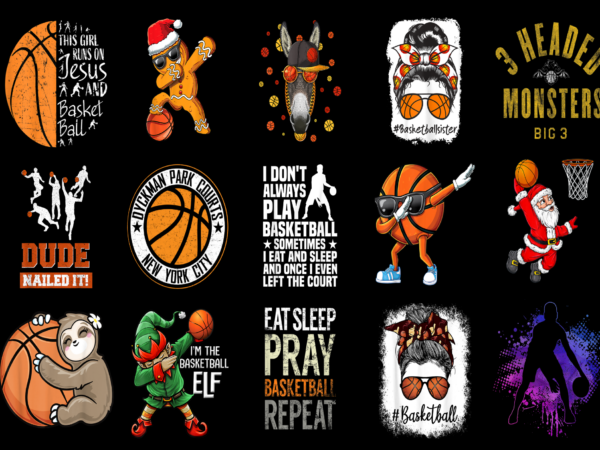 15 basketball shirt designs bundle for commercial use part 3, basketball t-shirt, basketball png file, basketball digital file, basketball gift, basketball download, basketball design