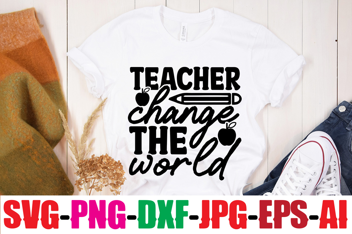 teacher-change-the-world-t-shirt-design-blessed-teacher-t-shirt-design