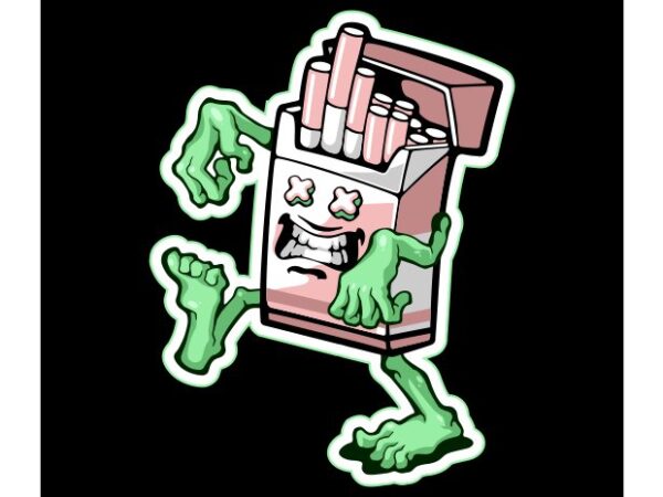 Zombie cigarette vector designs