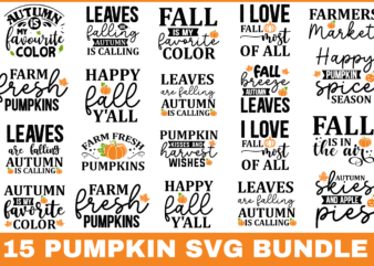Pumpkin SVG Bundle,Pumpkin SVG Tshirt Bundle