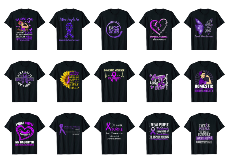 15 Domestic Violence Awareness Shirt Designs Bundle For Commercial Use Part 4, Domestic Violence Awareness T-shirt, Domestic Violence Awareness png file, Domestic Violence Awareness digital file, Domestic Violence Awareness gift,