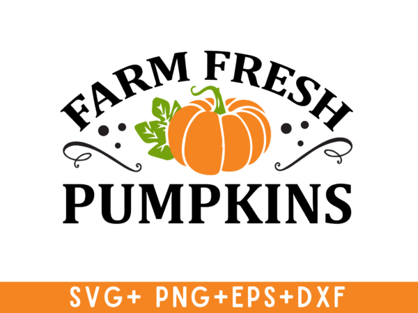 Farm fresh pumpkins tshirt design