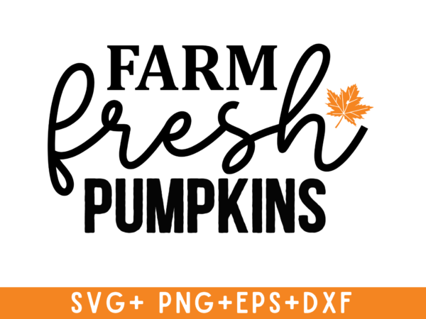 Farm fresh pumpkins t-shirt design