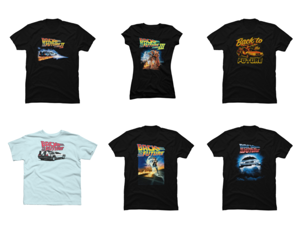 5 back to the future shirt designs bundle for commercial use, back to the future t-shirt, back to the future png file, back to the future digital file, back to