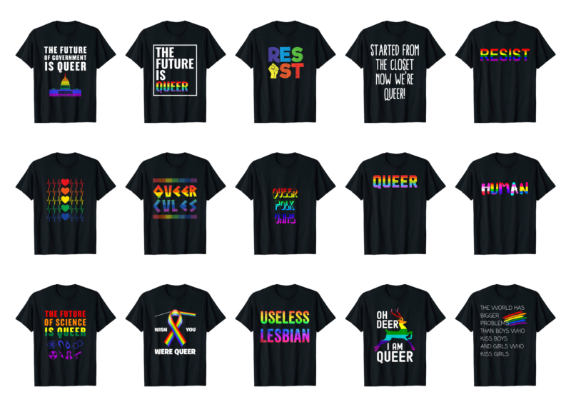 15 Queer Shirt Designs Bundle For Commercial Use Part 4, Queer T-shirt, Queer png file, Queer digital file, Queer gift, Queer download, Queer design