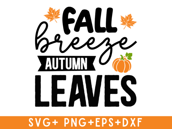 Fall breeze autumn leaves tshirt design