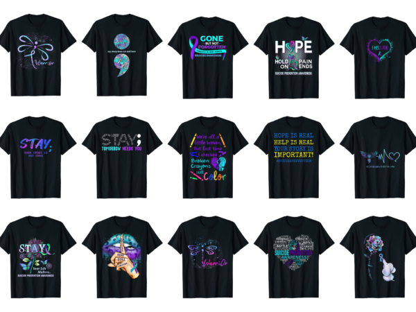 15 suicide prevention shirt designs bundle for commercial use part 4, suicide prevention t-shirt, suicide prevention png file, suicide prevention digital file, suicide prevention gift, suicide prevention download, suicide prevention design