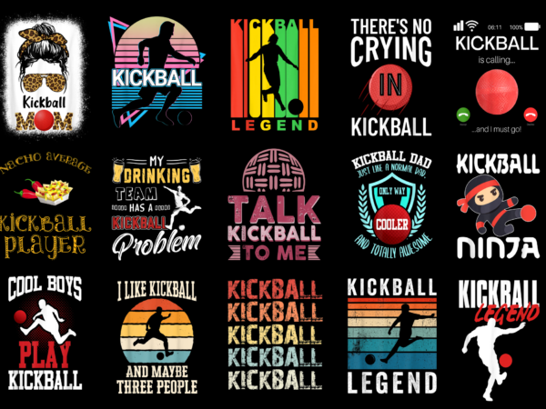 15 kick ball shirt designs bundle for commercial use part 3, kick ball t-shirt, kick ball png file, kick ball digital file, kick ball gift, kick ball download, kick ball design