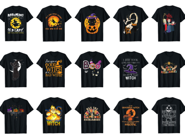 15 witch shirt designs bundle for commercial use part 3, witch t-shirt, witch png file, witch digital file, witch gift, witch download, witch design