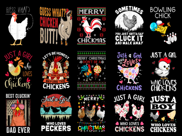 15 chicken shirt designs bundle for commercial use part 4, chicken t-shirt, chicken png file, chicken digital file, chicken gift, chicken download, chicken design