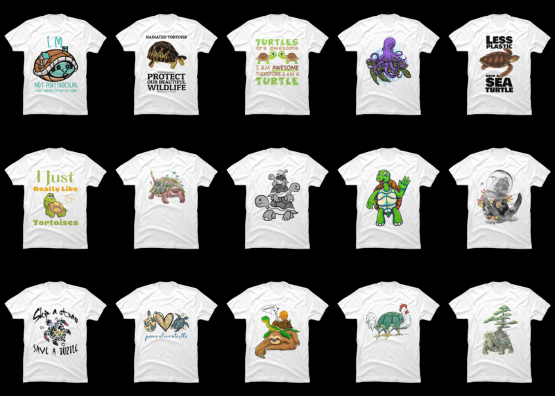 15 Turtle shirt Designs Bundle For Commercial Use Part 4, Turtle T-shirt, Turtle png file, Turtle digital file, Turtle gift, Turtle download, Turtle design DBH