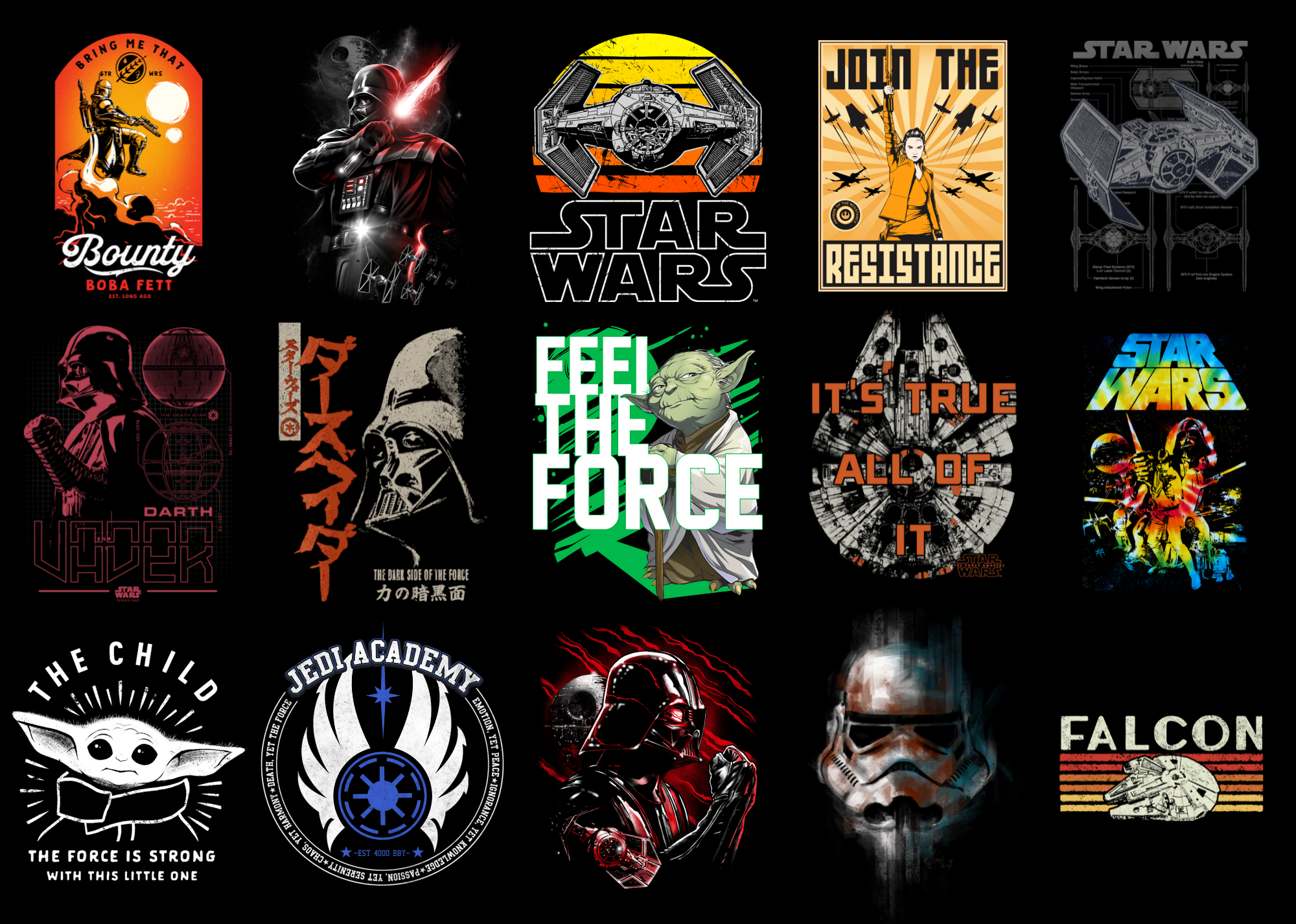 15 Star Wars shirt Designs Bundle For Commercial Use Part 6, Star