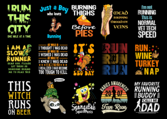 15 Running Shirt Designs Bundle For Commercial Use Part 3, Running T-shirt, Running png file, Running digital file, Running gift, Running download, Running design