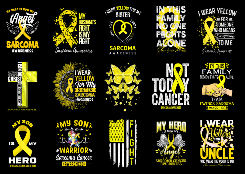 15 Sarcoma Awareness Shirt Designs Bundle For Commercial Use Part 3, Sarcoma Awareness T-shirt, Sarcoma Awareness png file, Sarcoma Awareness digital file, Sarcoma Awareness gift, Sarcoma Awareness download, Sarcoma Awareness design