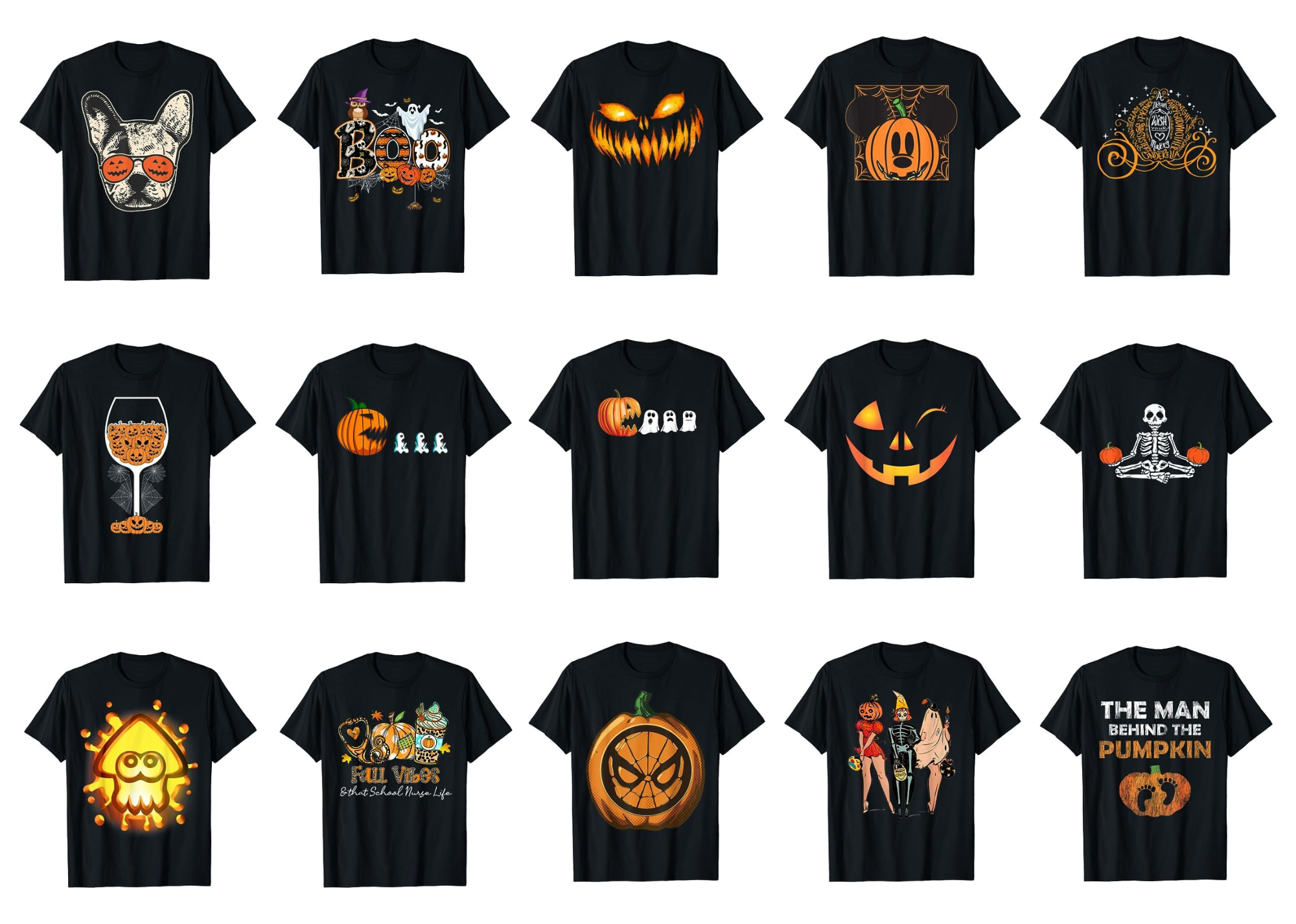 15 Pumpkin shirt Designs Bundle For Commercial Use Part 1, Pumpkin T ...