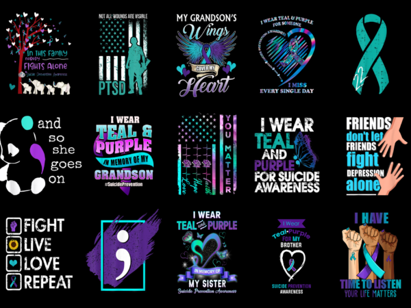 15 suicide prevention shirt designs bundle for commercial use part 3, suicide prevention t-shirt, suicide prevention png file, suicide prevention digital file, suicide prevention gift, suicide prevention download, suicide prevention design