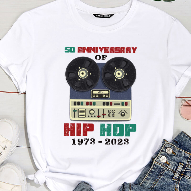 50 Years Hip Hop Vinyl Retro – 50th Anniversary of Rap PC