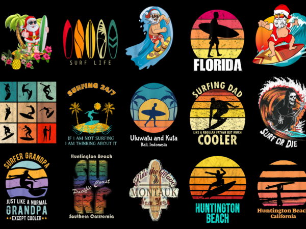 15 surfing shirt designs bundle for commercial use part 3, surfing t-shirt, surfing png file, surfing digital file, surfing gift, surfing download, surfing design