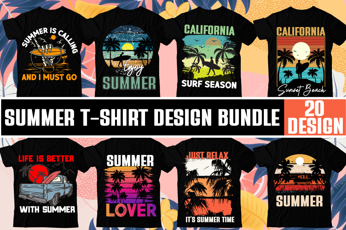 Summer T-Shirt Design Bundle,Summer T-Shirt Design , Just Relax its ...