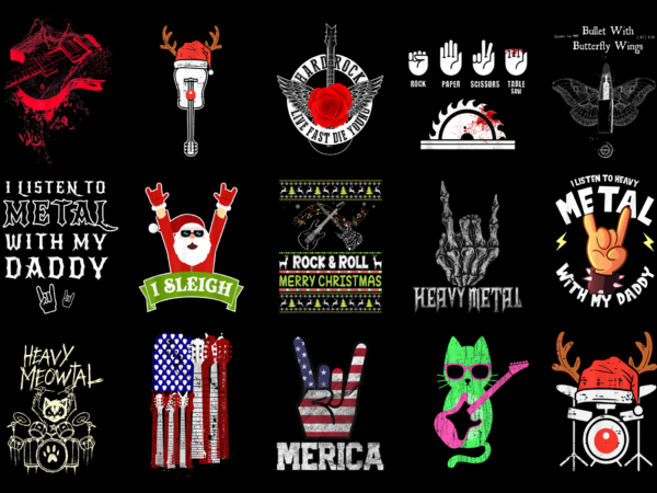 15 rock shirt designs bundle for commercial use part 3, rock t-shirt, rock png file, rock digital file, rock gift, rock download, rock design