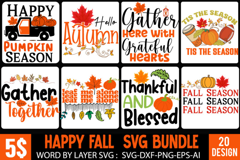 #Thanksgiving T-Shirt Design bundle,#Fall T-Shirt Design, Autumn T-Shirt Design Bundle ,Gather Here With Grateful Hearts T-Shirt Design, Gather Here With Grateful Hearts Vector t-shirt Design, Fall SVG Bundle, Fall Svg,