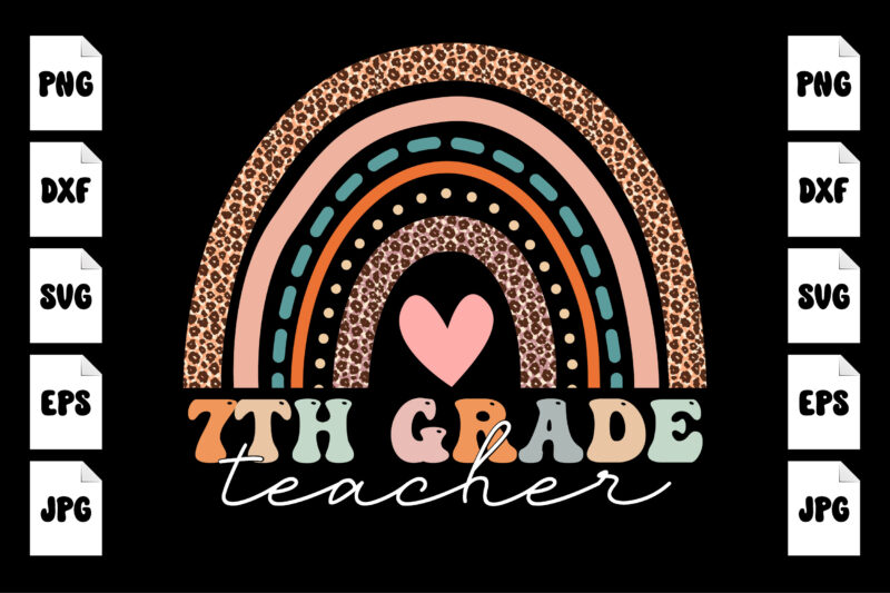 7th Grade Teacher groovy hello kindergarten vibes retro teacher back to school SVG, hello kindergarten SVG, back to school SVG t shirt design template