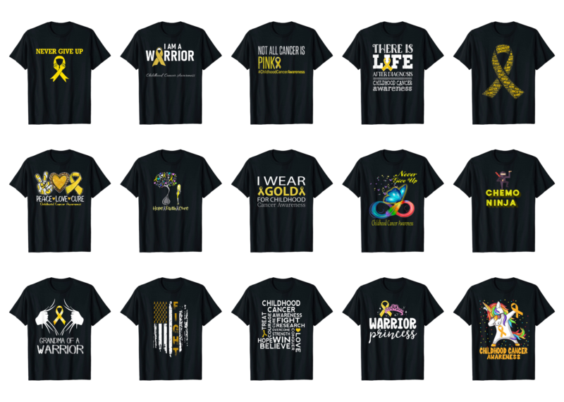 15 Childhood Cancer Awareness Shirt Designs Bundle For Commercial Use Part 4, Childhood Cancer Awareness T-shirt, Childhood Cancer Awareness png file, Childhood Cancer Awareness digital file, Childhood Cancer Awareness gift,