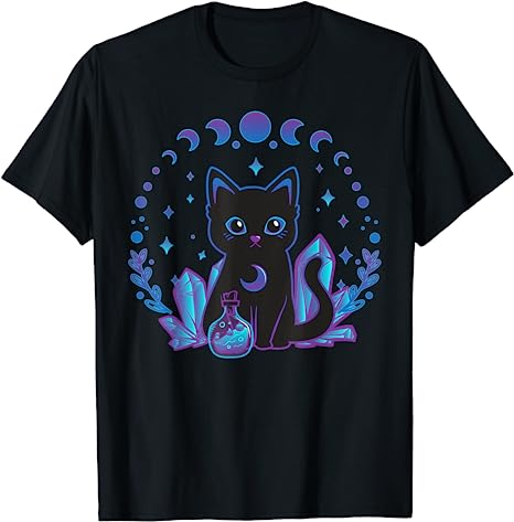 15 Black Cat shirt Designs Bundle For Commercial Use, Black Cat T-shirt ...