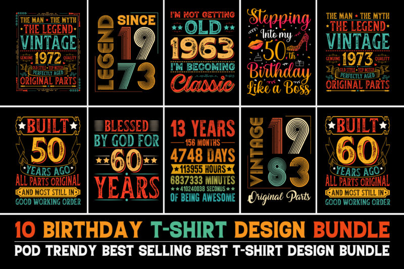 100 T-Shirt Design Bundle 1