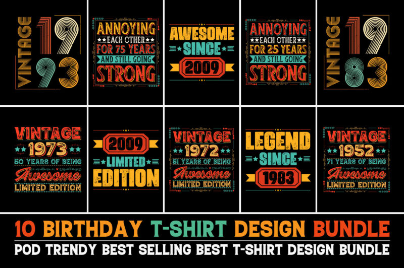 100 T-Shirt Design Bundle 4