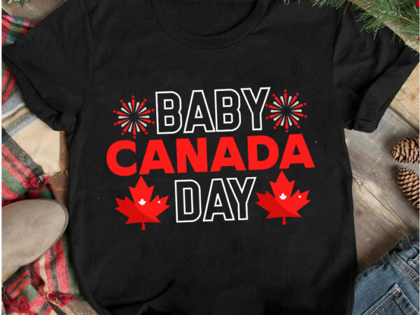 Baby canada day t-shirt design, baby canada day vector t-shirt design on sale, canada independence day t-shirt design, canada independence day svg cut file, canada svg, canada flag svg bundle,