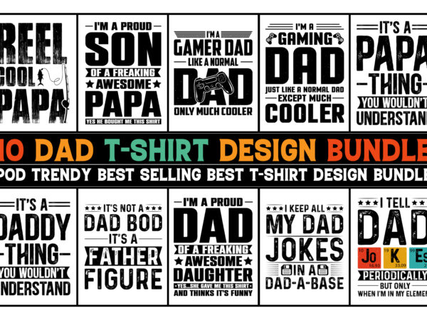 Dad t-shirt design bundle