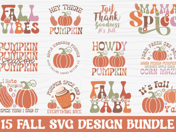 Fall svg design bundle