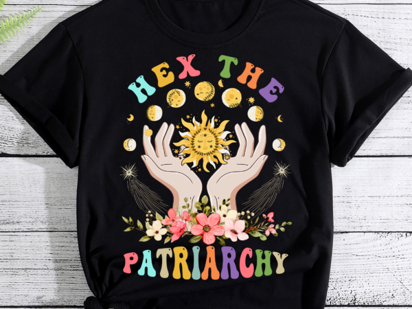 Feminist witch hex the patriarchy halloween witch vibes pc t shirt graphic design