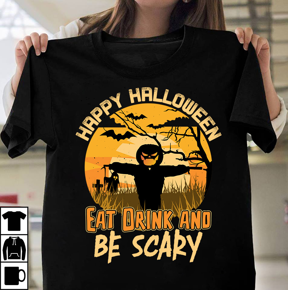 happy-halloween-eat-drink-and-be-scary-t-shirt-design-halloween-scary