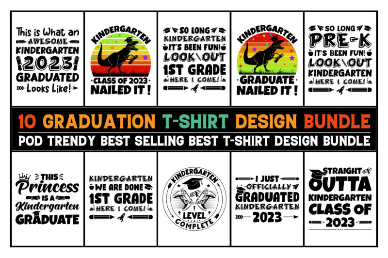 Graduation T-Shirt Design Bundle - Buy t-shirt designs