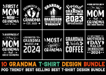 Grandma T-Shirt Design Bundle