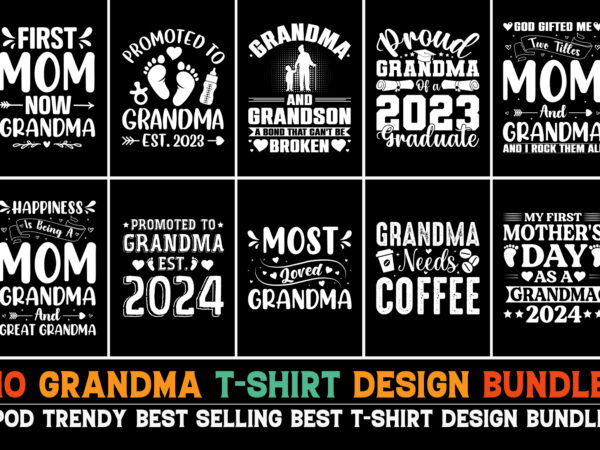 Grandma t-shirt design bundle