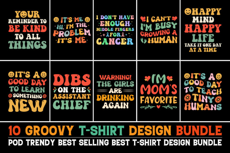 100 T-Shirt Design Bundle 5