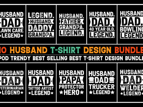 Husband t-shirt design bundle