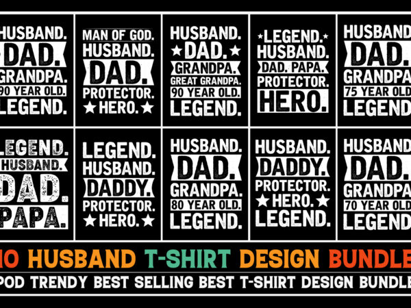 Husband t-shirt design bundle