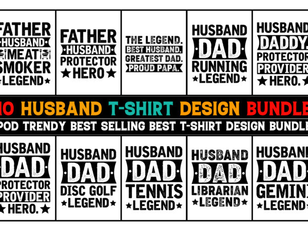 Husband t-shirt design bundle