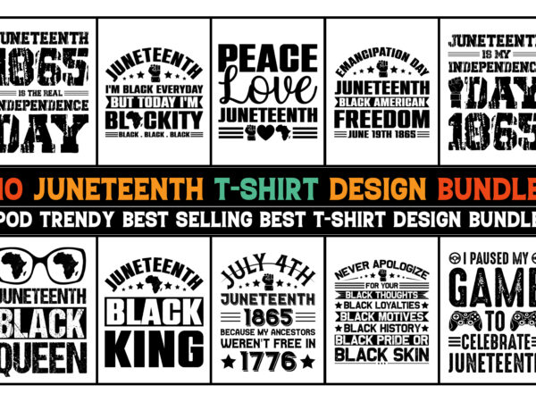 Juneteenth t-shirt design bundle