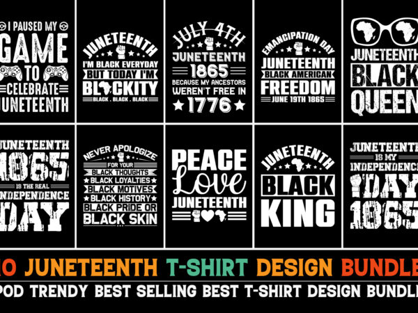 Juneteenth t-shirt design bundle